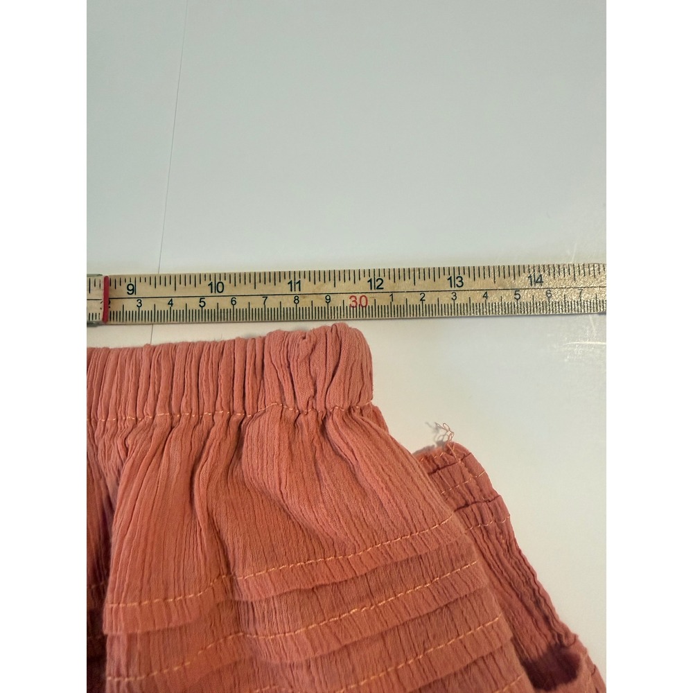 Free‎ People Shipwreck Ruffle Midi Red Mango Skirt Size XS - Picture 6 of 10